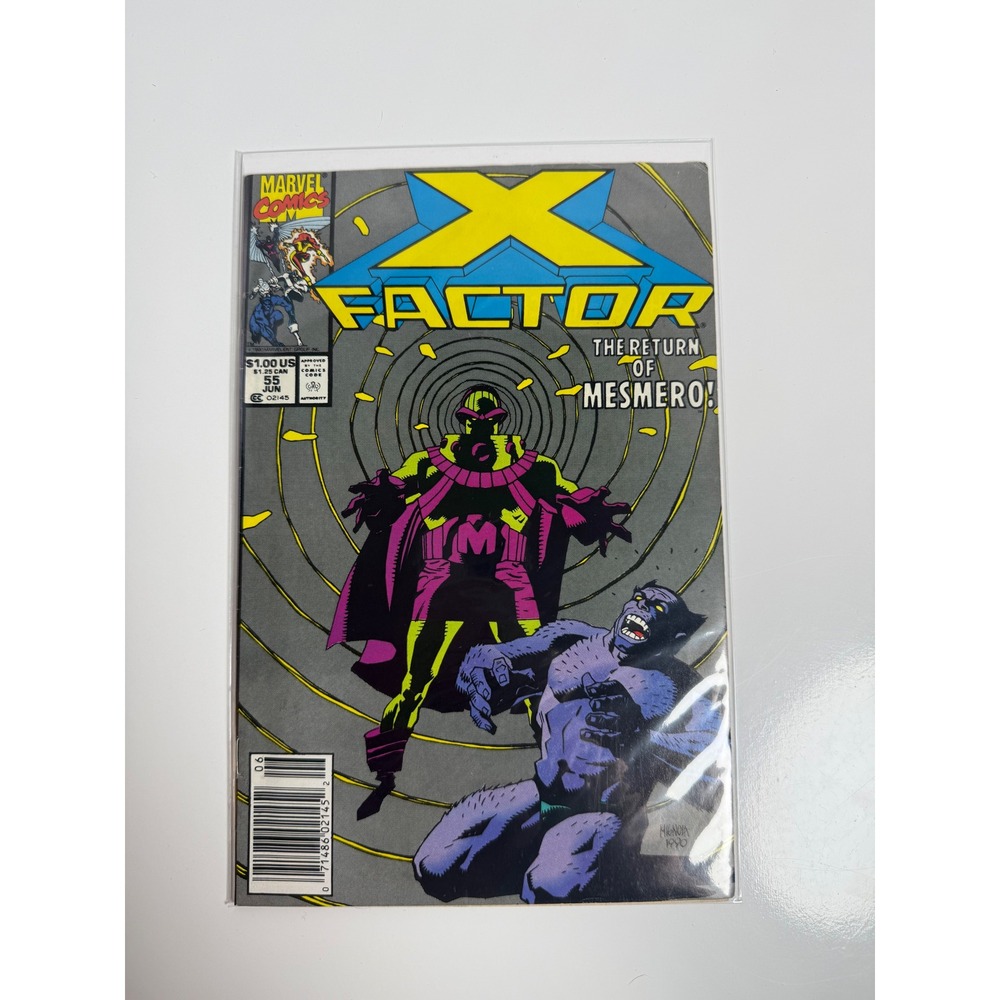 X-Factor 55 1990 Marvel Comics Mesmero Mike Mignola Cover Beast Copper Age